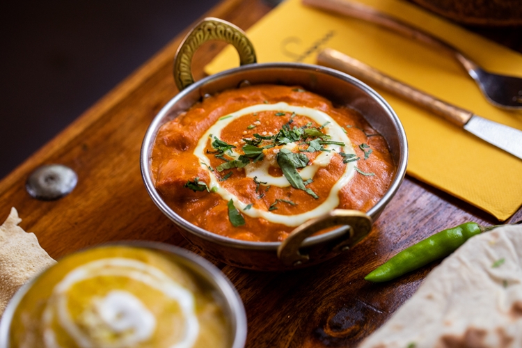 Pollo tikka masala del Restaurante Mayura