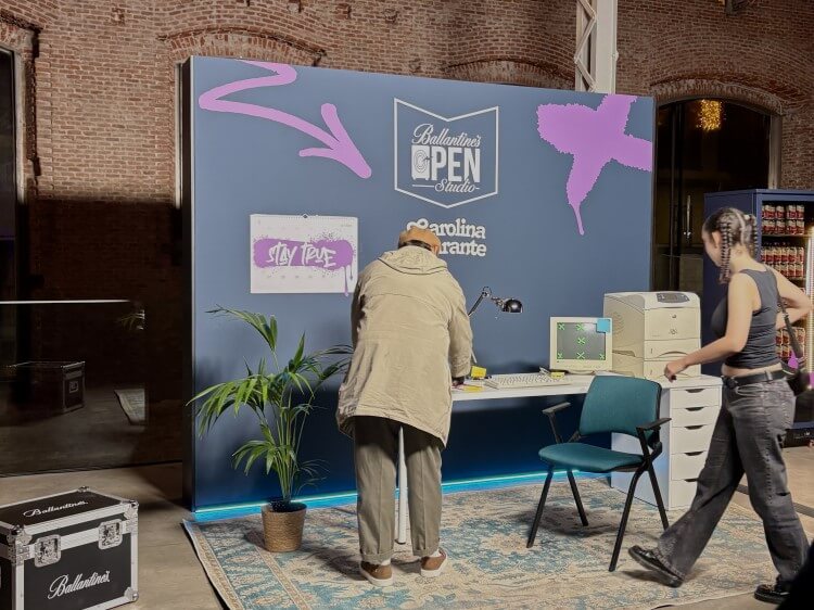 Carolina Durante en el ensayo abierto al público de Ballantine’s Open Studio