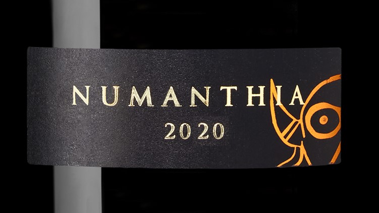 Numanthia 2020 etiqueta