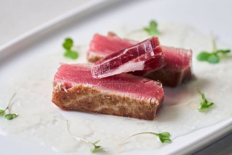 Casa Marcial atún rojo y jamón Cinco Jotas Casa Marcial atún rojo y jamón Cinco Jotas